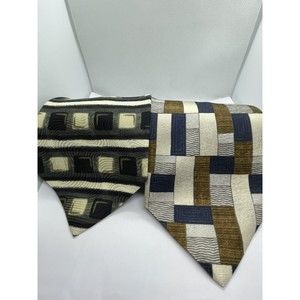 Vollerei 100% Silk Necktie Tie Men’s Made In Italy Lot Of 2